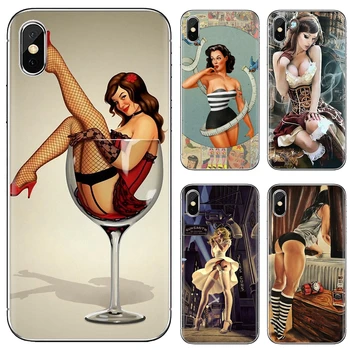 Silikónové puzdro Pre iPhone, iPod Touch 11 12 Pro 4 4S 5 5S SE 5C 6 6 7 8 X XR XS Plus Max 2020 Pin Up Girl Heather Valentine Dievčinu