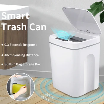 Smart Koša Domov Inteligentné Odpadkovom Koši Indukčné Smeti Vedro Batérie Koša Plechovky Pre Kuchyňu, Kúpeľňu Eco-Friendly
