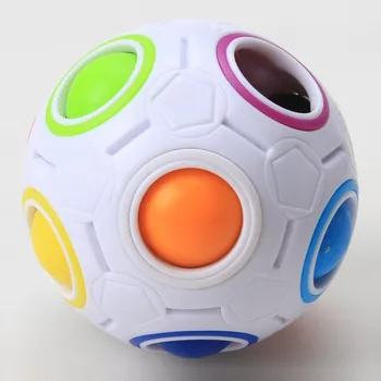 Stres Odľahčovacia Rainbow Magic Ball Plastové Kocky Twist Puzzle, Hračky