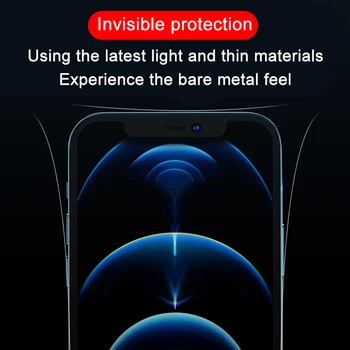Transparentné Hydrogel Fólia Pre Apple iPhone 12 Pro Max Telefón Strane Film iPhone 12 mini Ultra-tenké Hranice Ochranný Film Nie Sklo
