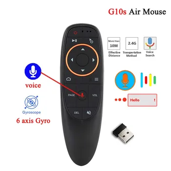 Tv box Diaľkové Ovládanie G10 G10S Hlas, Diaľkové Ovládanie Bluetooth Vzduchu Diaľkové Myš Bezdrôtová Gyroskop pre Android tv box H96 Max X3