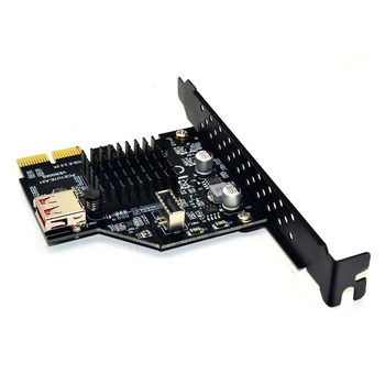USB3.1 Front TYPE-E Expansion Card Pcie X2 to TYPE-C Adapter GEN2 10gbps @M23