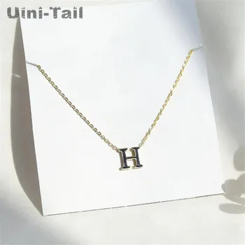Uini-Chvost 2019 nový záznam 925 sterling silver módne jednoduché anglické písmeno H náhrdelník malé čerstvé prietok vysoko kvalitné šperky