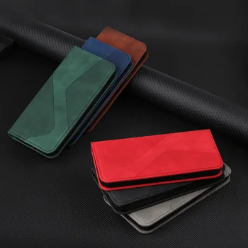 Ultra Tenké Semiš Kožené Peňaženky obal pre Samsung Galaxy A11 A12 A21 A22 A31 A32 A51 A52 A71 A72 4G 5G Flip Cover Silné Magnetické