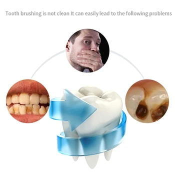 Ultrazvukové Elektrické Zubné Kefky, Automatické 360° Zuby Čistenie Prenosné U Tvare Zubov Zubná Kefka Hands-Free