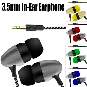 Univerzálny 3,5 mm In-Ear Stereo Slúchadlá Slúchadlá Pre Mobilný Telefón Basy In-Ear stereo zvuk pre Samsung, pre Xiao, pre iPhone