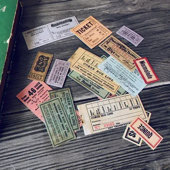 ZFPARTY 19pcs Vintage Lístok Papierové Nálepky na Scrapbooking Šťastný Plánovač/Karty Tvorby/Projekt Denníka