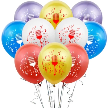 ZLJQ Hudba berie na vedomie, Balóny, Konfety Narodeninovej Party Dekorácie 10pcs Latex Hélium Ballon Svadba, Vianoce, Nový Rok Domova
