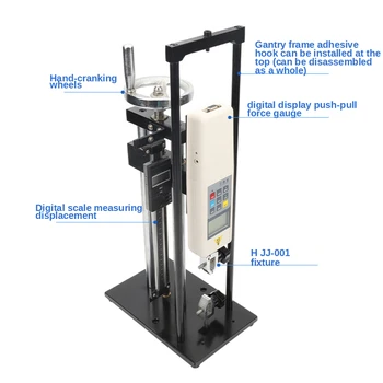 Zdvih 150MM Skúška v Ťahu Stroj Vertikálne Špirála Push-Pull Tester Test Stojan Digitálny Meter Sily s Vysokou Presnosťou Tlak
