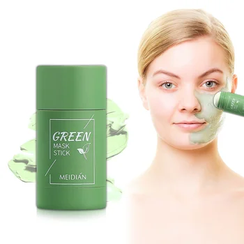 Zelený Čaj Čistenie Hliny Stick Maska GreenTea Extrakt Pórov Oil Control Liečba Akné Hydratujú Hlboké Čistiace Pleťové Masky Hufu