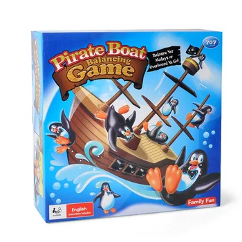 [ Zábavné ] Pirátskej lodi hry hračka Rovnováhu penguin pirátskej lodi Vzdelávacie hračky rodina rodič-dieťa interakcie hračka baby darček
