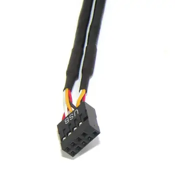 Základná doska USB2.0 9-pin 9PIN Rozšírenie Okruhu Palube Jedného-v-dvoch Hub Okruhu Hub Mužov 1-2 Ženy Rozšírenie Splitter Kábel 9P