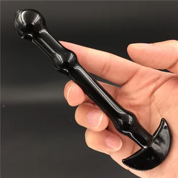 Čierny prízrak crystal Análny zadok plug penis sexuálnu hračku pre Dospelých produkty pre ženy, mužov žena muž masturbácia