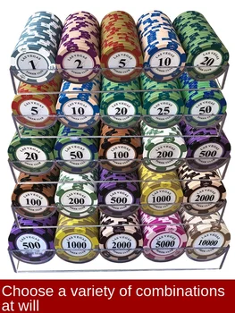 Čip Mince Mahjong Texas Poker Chip Kartu Špeciálne Tokeny pre Šach Izba 21 Bodov High-End obojstrannú Výmenu Bodov