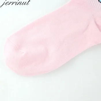 Ženy Krátke Ponožky Roztomilý Módne Rainbow Výšivky Prekladané Kórejský Štýl Cartoon Kawaii Bavlna Jar Leto Zábavné Členkové Ponožky