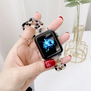 Živica watchband pre Apple hodinky band Náramok 38mm 42mm Náhradná Nerezová Oceľ Remienok Pre Apple Hodinky 40 mm 44 mm