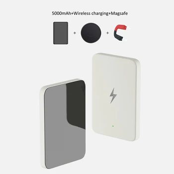 15W Magnetické Wireless Power Banky, Rýchle Nabíjanie Pre Magafing iPhone 12 Pro Max Prenosné Mobilné Externú Batériu Powerbank
