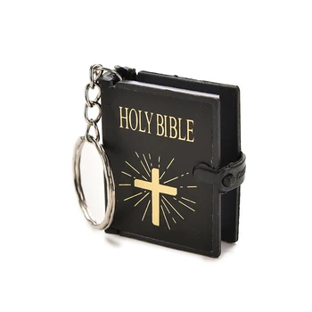 1PC Mini Biblie Keychain anglickej BIBLIE SVÄTEJ Náboženských Kresťanských Ježiš