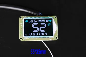 1PCS ,EUCP elektrický bicykel LCD nástroj úpravy upgrade farba meter Voltmeter Rýchlomer 48V 60V 72V