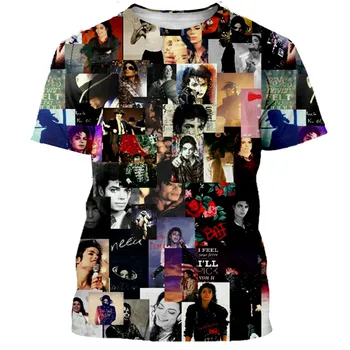 2021 Klasické jednodielne Michael Jackson T-shirt pánske a dámske 3D Vytlačené T-shirt Hip-hop Streetwear Lete Ležérny Top
