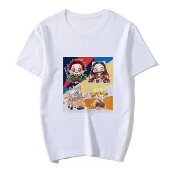 2021 Módne Letné Harajuku Kawaii Démon Vrah T Shirt Ženy Dievča Funny T-shirt Demon Čepeľ Tričko Kimetsu Č Yaiba Estetické