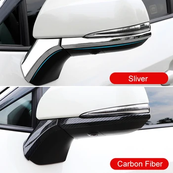 ABS Uhlíkových Vlákien Auto Spätné Zrkadlá Kryt Čalúnenie Pás Nálepka Pre Toyota RAV4 2019 2020 2021 RAV 4 XA50 Príslušenstvo