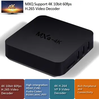 Android Siete TV Box Android 1G+8G 4 GB 32 GB 4K Multimediálny Prehrávač, 3D Video, Wifi, Bluetooth Smart TV Box Set-top-box Mini X96