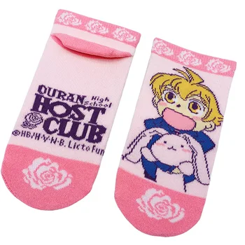 Anime Ponožka Ženy Ponožky Cartoon Unisex Ponožky Dievčatá Modrá Bežné Krátke Mäkké Sox Dospelých Bavlna Roztomilý Klasické Jar Leto Lady Sokken
