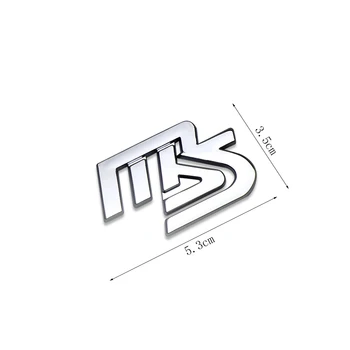Auto Styling MS Logo Kovové Odtlačkový batožinového priestoru B Stĺpec Nálepka Pre Mazda Speed Ms CX5 CX-3 CX 3 CX3 CX-5 CX 5 M6 M3 Auto Príslušenstvo
