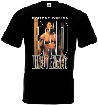 BAD LIEUTENANT v2 Filmový Plagát tričko Black všetkých veľkostiach S-3XL Hip Hop Oblečenie Bavlnené Tričko Krátky Rukáv top tee(2)