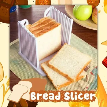 Chlieb Bochník Chleba Sandwich Skiving Stroj Fréza Formy Maker Kuchyňa Sprievodca Plastové slicer rezné nástroje vstup opekané