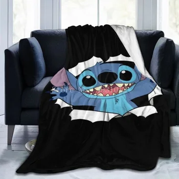 Disney ' Lilo & Stitch Cartoon Prispôsobené Deka Plyšové Flanelové Dekorácie Posteľ Domov Hodiť Gauč Prikrývky prehoz cez posteľ pre Deti
