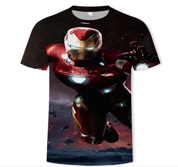 Disney, Marvel Mužov Oblečenie 2021 Nové Pánske Letné Avengers Tlač Mužov Krátky Rukáv T-shirt 3d Print T Shirt Bežné Priedušná