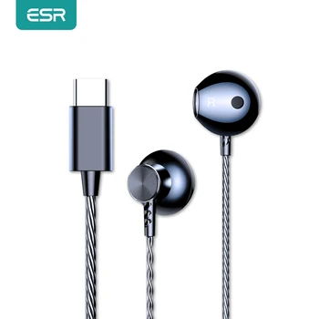 ESR Typ-C Rozhranie Káblové Slúchadlá do uší Prenosná, Univerzálny Šumu Slúchadlá HIFI Hlas Športové Slúchadlá Pre Xiao Huawei