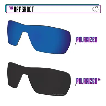 EZReplace Polarizované Náhradné Šošovky pre - Oakley Odnož slnečné Okuliare - BlackPPlus-SapphireP