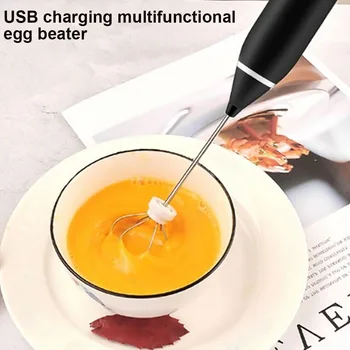 Elektrické Mlieko Frother USB Nabíjateľné Vajcia Šľahač 3 Rýchlosti Pena Maker držanými v ruke Metla, Nápoje Mixér 4 farby