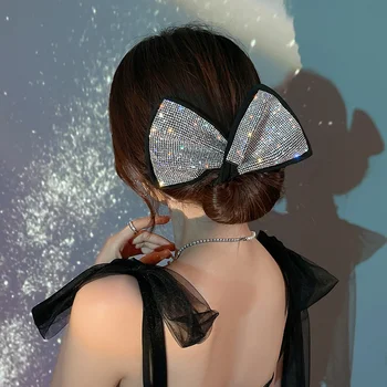 FYUAN Viazané Kovový Drôt Drahokamu Hairbands pre Ženy, Čierne Biele plátno pokrývku hlavy DIY Vlasy Príslušenstvo Šperky