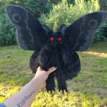 Gotický Mothman Plushie Hľadá Lásku A Čarovný Domov Plnené Plyšové Zvieratá Juguetes Para Niños Hračky Pre Dievčatá
