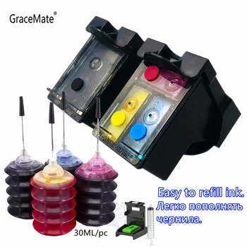 GraceMate Re-vyrobené Naplniteľné Atramentom Výmenu Kaziet pre HP 300 XL pre Deskjet D1660 D2500 D5560 F2480 F2492 Tlačiareň