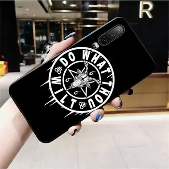 HPCHCJHM Pentagram 666 Démonické Satanic Soft black Telefón puzdro na Huawei P30 P40 P20 lite Pro Mate 20 Pro P Smart 2019 prime