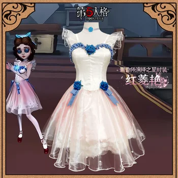 Hra Identity V Hong Ling Yan Parfumov Vera Nair Cosplay Kostým Ženy Roztomilý Tanečné Šaty Ružové Halloween Karneval Uniformy