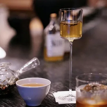 Japonský štýl crystal vysoký Kimura série koktailového pohára, rovno martini pohára, osobnosti šampanské sklo, dezertné víno glas
