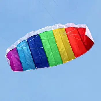 Kite Vysokej Kvality 1m/1,4 m/2 m-dvojriadkový Rainbow Športy na Pláži Kite Jednoduché Lietať