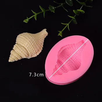 Kreatívne Pearl Conch Hviezdice Seashell Silikónové Formy Morských Tvorov Fondant Pečenie Formy Diy Tortu Dekorácie, Ručne Vyrábané Mydlo Plesní