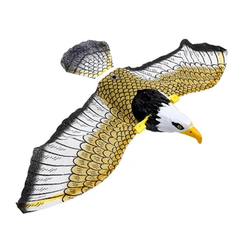 Kreatívne Zvierat Svetelný Vták Odpudzujúce Visí Eagle s Hudbou Lietajúci Vták Scarer pre Vonkajšie Trávnik Nádvorie Dekorácie