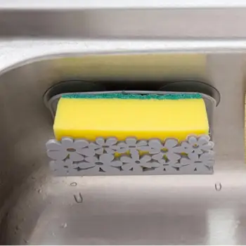 Kuchyňa úložný box chladiča prísavky hubky rack umývanie mydlom úložný stojan cartoon mozgov rack chladnička organizátor kuchynské náradie