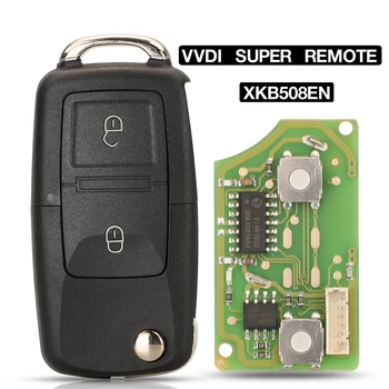 Kutery Xhorse XKB508EN 2BUT Flip VVDI Super Diaľkové Auto Kľúč Univerzálny Drôt Prázdne Tlačidlo Pre VVDI Kľúčový Nástroj VVDI2(anglická Verzia)