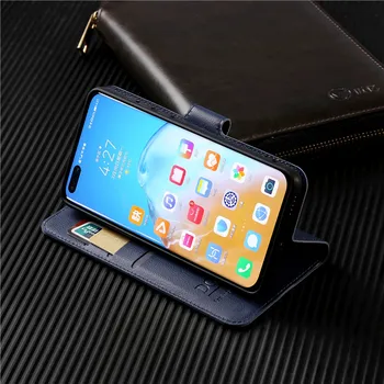 Luxusné Flip Case alebo Huawei Honor 7i / ShotX ath-ul01 Kryt Pôvodnej Knihy Dizajn Kožené Telefón Coque Peňaženky Capa Stojan S Popruh