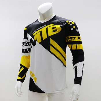 MTB tričko Racing jersey horský bicykel muž Čierny dres zjazdové jersey Voľné košele Off road dlho motocross Krátky rukáv T-shirt