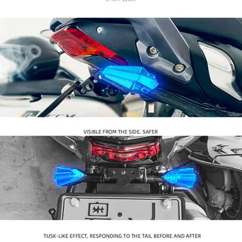 Motocykel Univerzálny 12V Zase Signálneho Svetla Signálne Svetlá Indikátor LED Lampa Pre Honda CBR 500R 650R BMW R1200GS Suzuki GSX 750